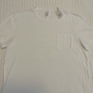 J. Crew Men’s Slim White Pocket Tee